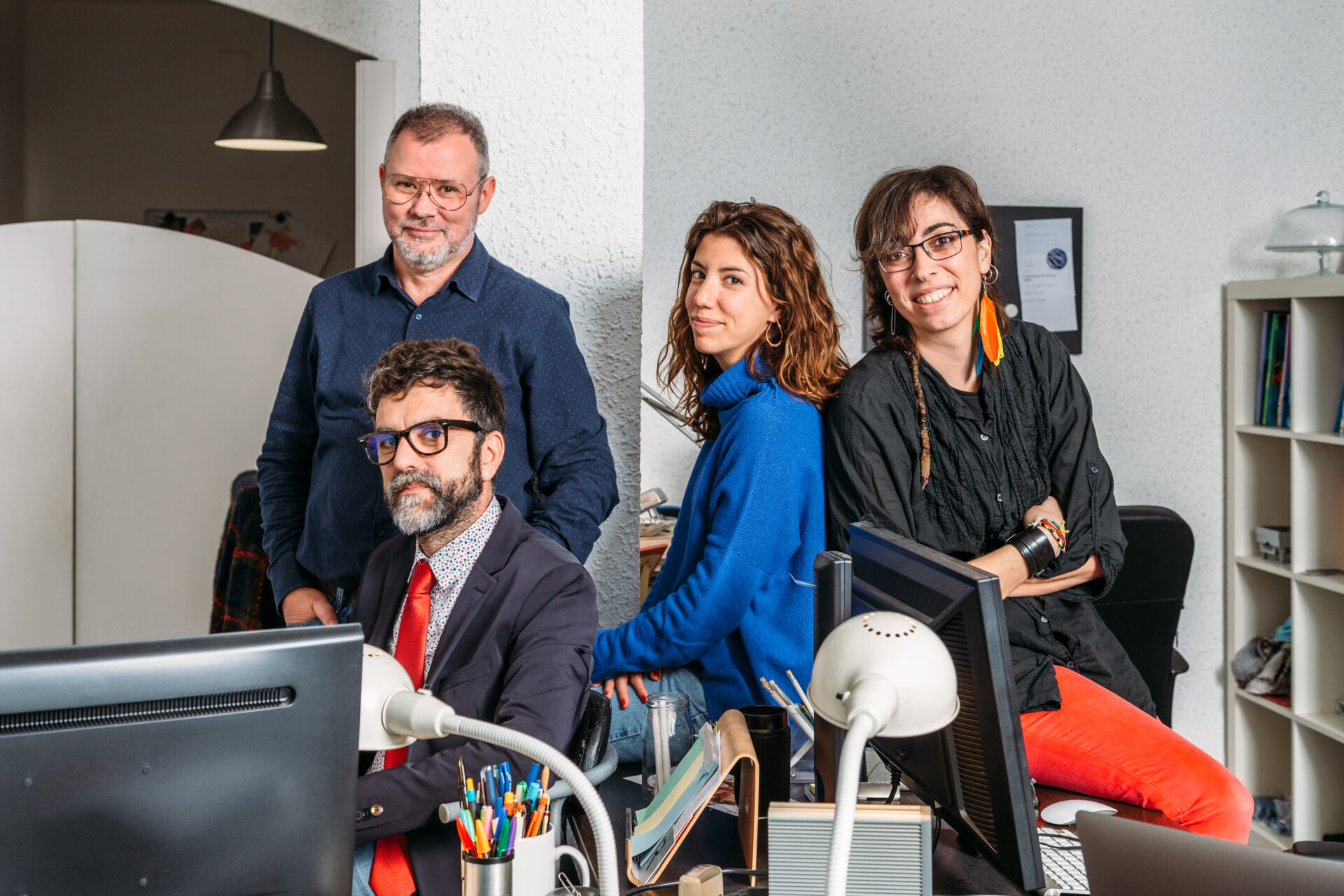 Équipe d’une petite entreprise dans son espace de travail