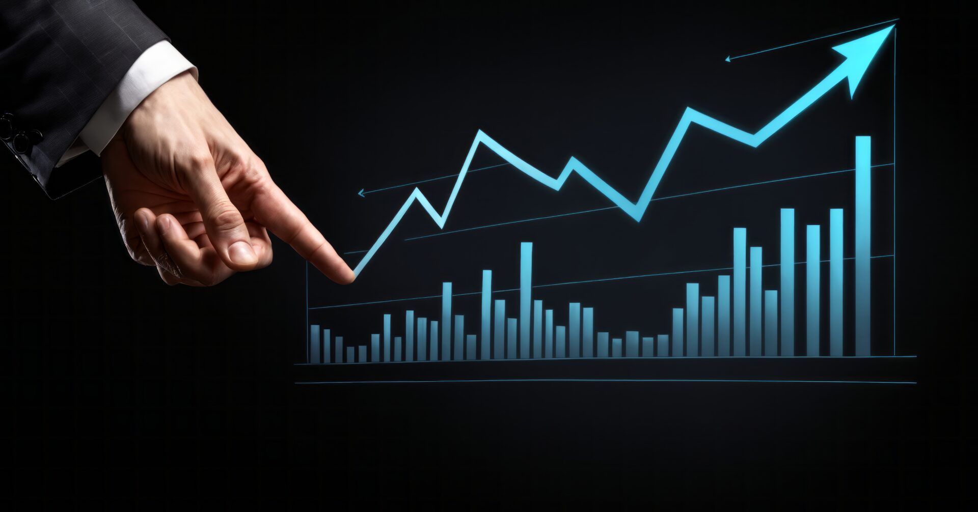 Graphique illustrant la progression d’une activité commerciale